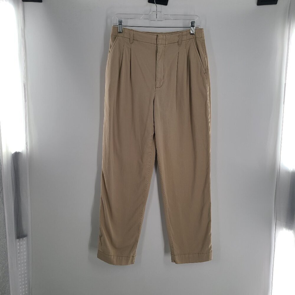 GAP Teen High Rise Pleated Sand Khaki PANTS‎ 18-20
